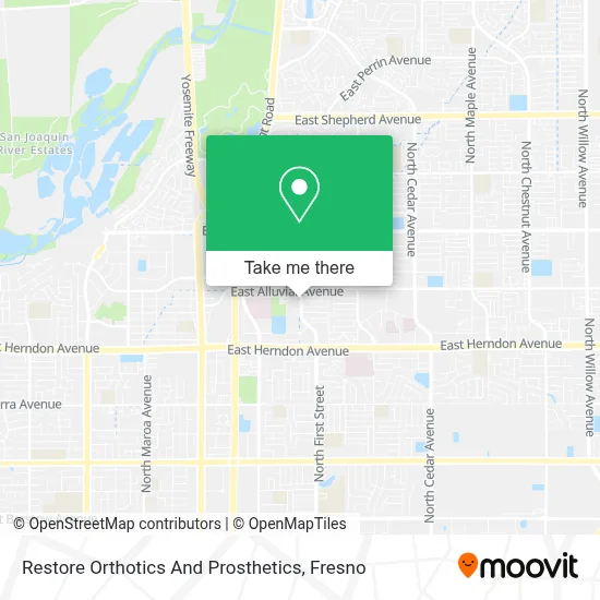 Restore Orthotics And Prosthetics map