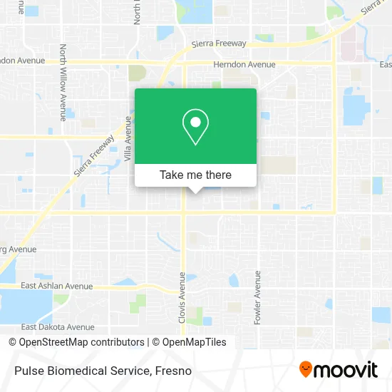 Pulse Biomedical Service map