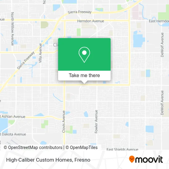 High-Caliber Custom Homes map