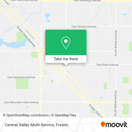 Central Valley Multi-Service map