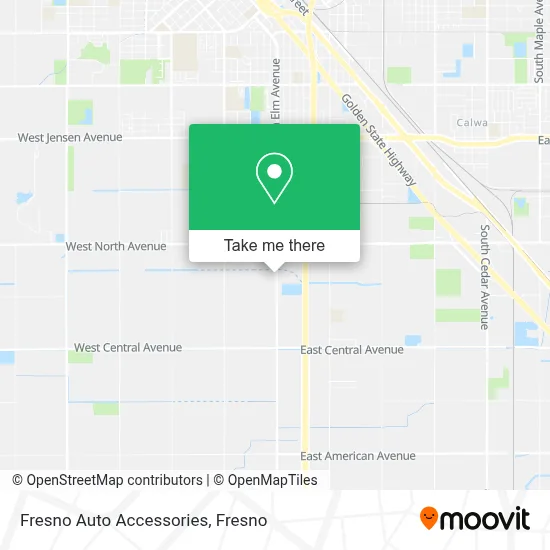 Fresno Auto Accessories map