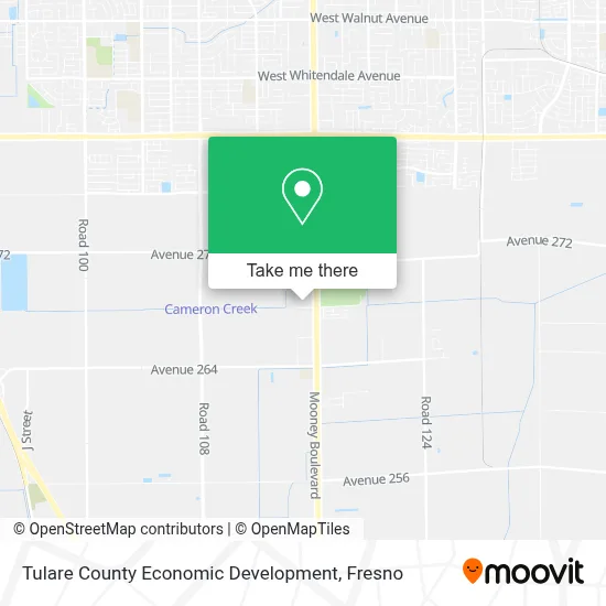Tulare County Economic Development map