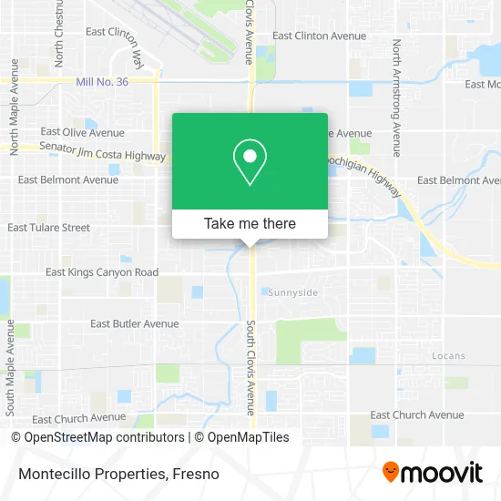 Montecillo Properties map