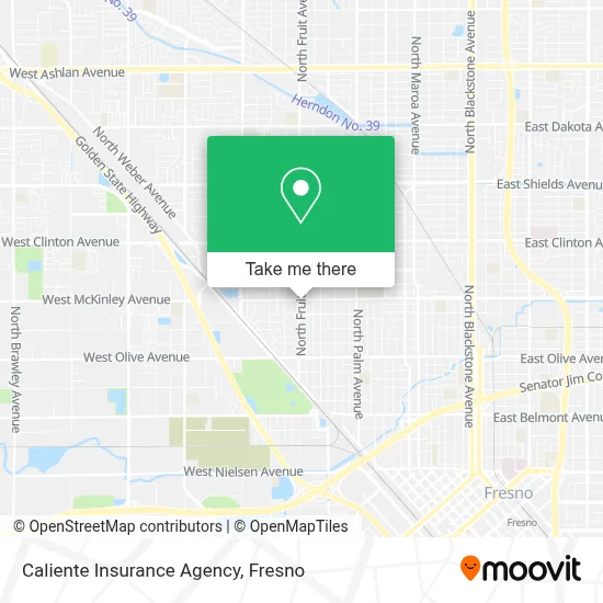 Caliente Insurance Agency map