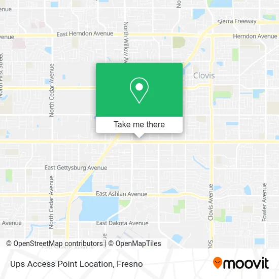 Ups Access Point Location map