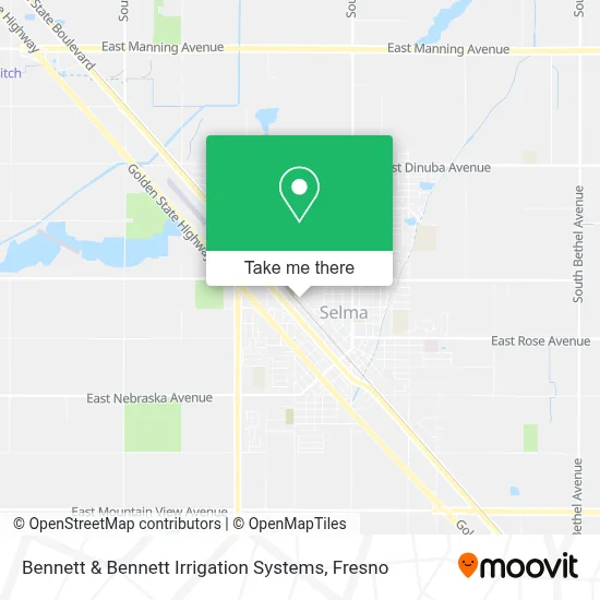 Bennett & Bennett Irrigation Systems map