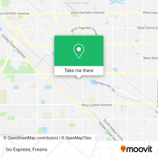 Go Express map