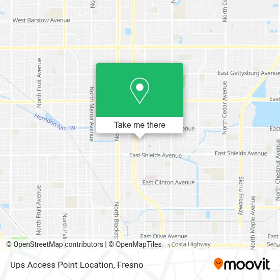 Ups Access Point Location map