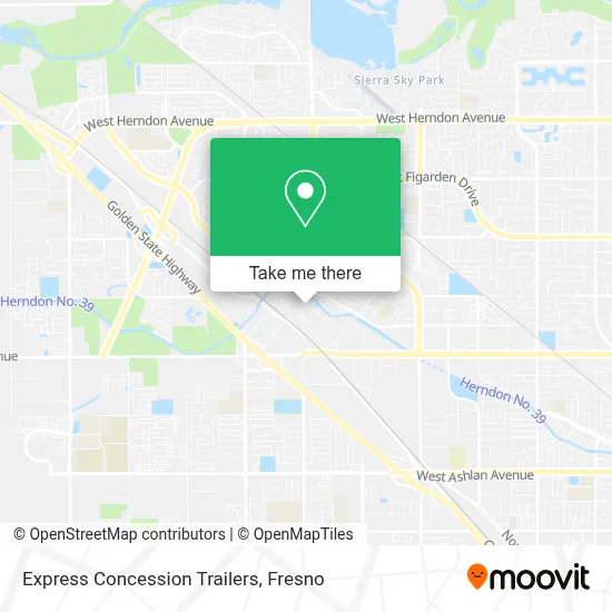 Express Concession Trailers map