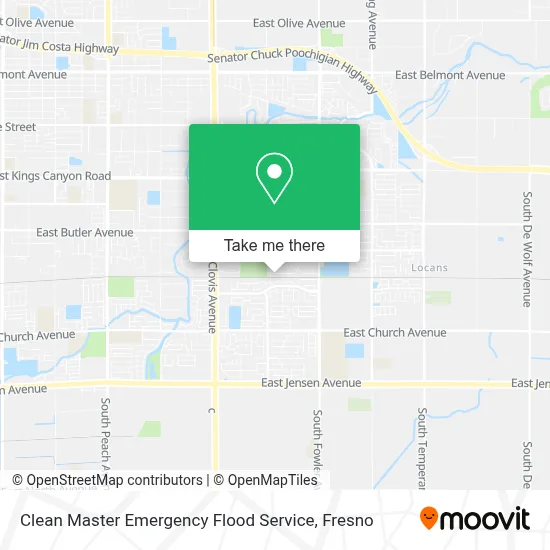 Clean Master Emergency Flood Service map