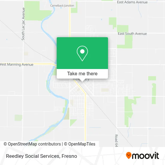 Reedley Social Services map
