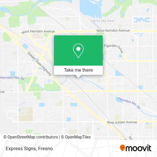 Express Signs map