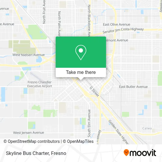 Skyline Bus Charter map
