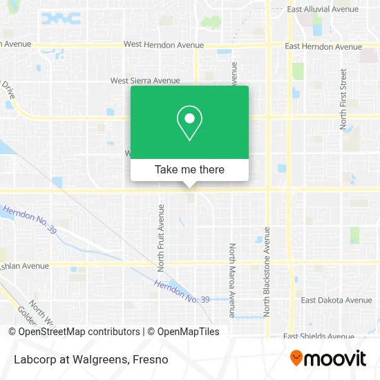 Labcorp at Walgreens map