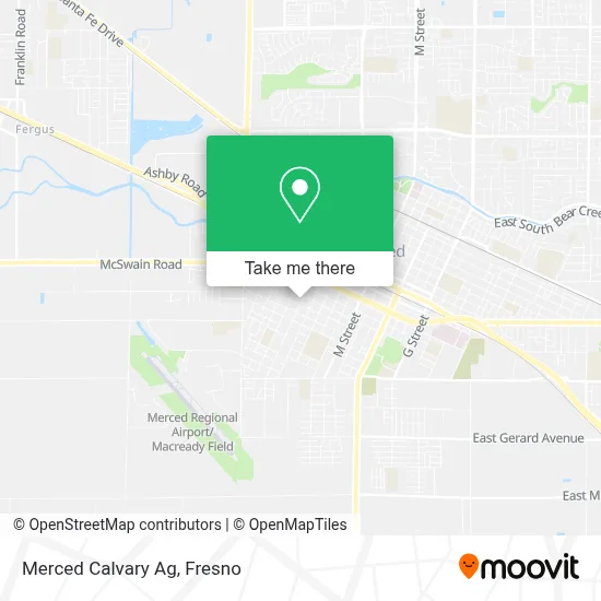 Merced Calvary Ag map