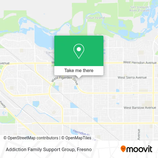 Addiction Family Support Group map