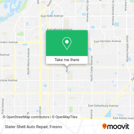 Slater Shell Auto Repair map