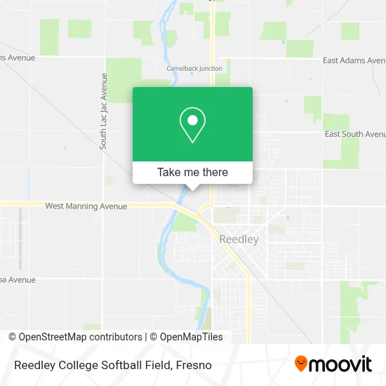 Reedley College Softball Field map