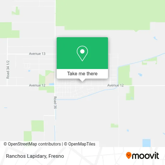 Ranchos Lapidary map