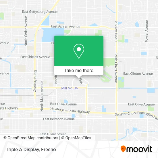 Triple A Display map
