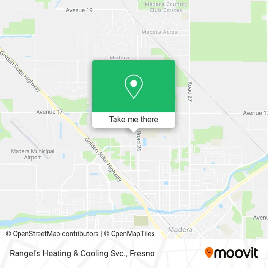 Rangel's Heating & Cooling Svc. map