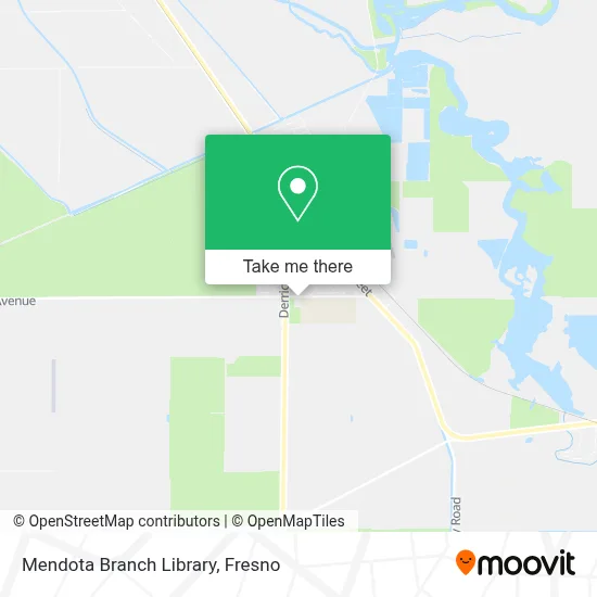 Mendota Branch Library map