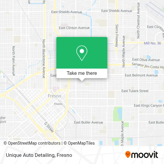 Unique Auto Detailing map
