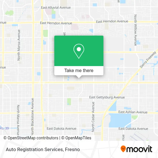 Auto Registration Services map