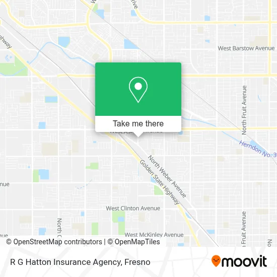 R G Hatton Insurance Agency map
