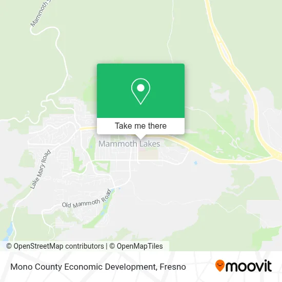 Mono County Economic Development map