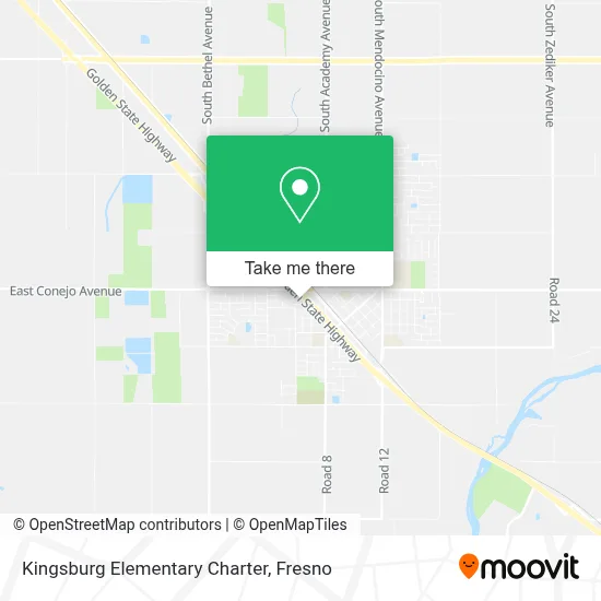 Kingsburg Elementary Charter map