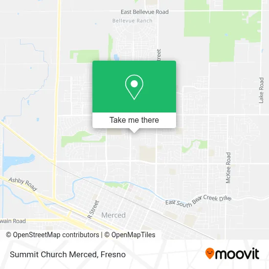 Summit Church Merced map