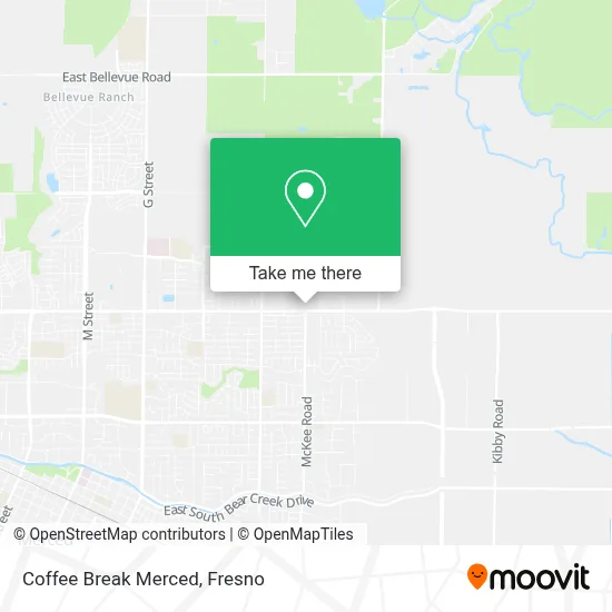 Coffee Break Merced map