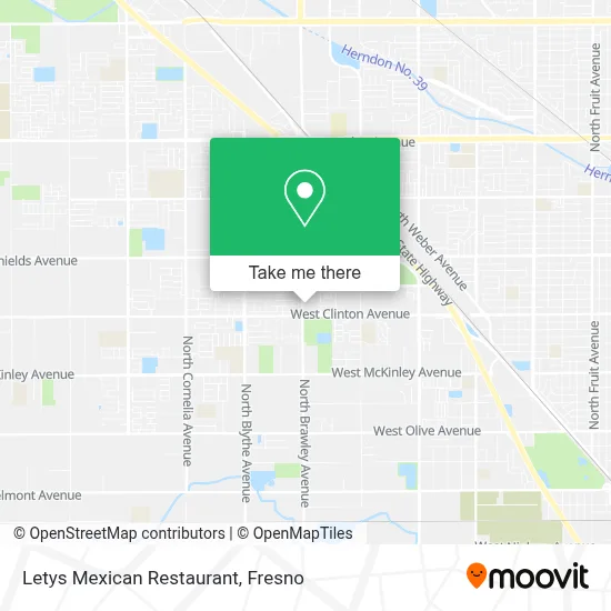 Letys Mexican Restaurant map