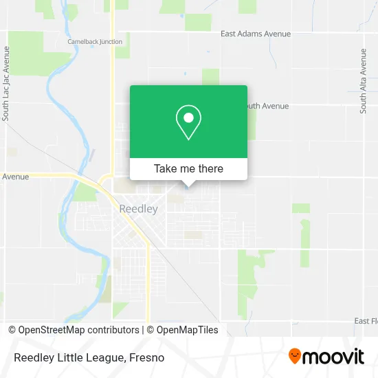 Reedley Little League map