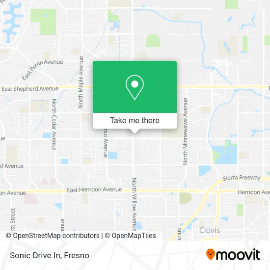Sonic Drive In map
