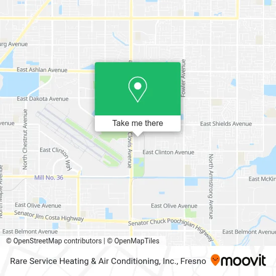 Rare Service Heating & Air Conditioning, Inc. map