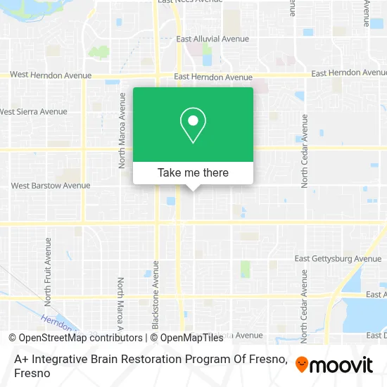 A+ Integrative Brain Restoration Program Of Fresno map