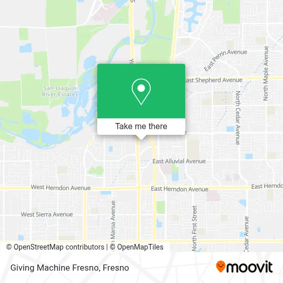 Giving Machine Fresno map