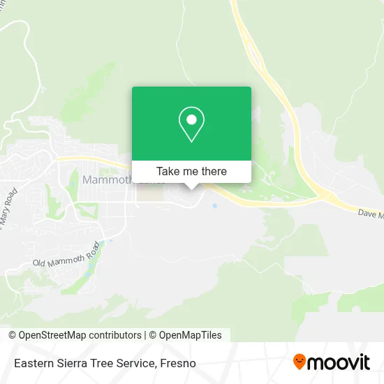 Eastern Sierra Tree Service map