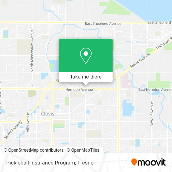 Pickleball Insurance Program map