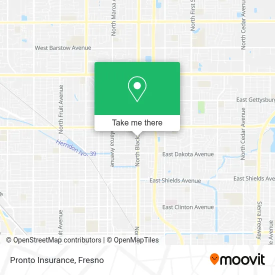 Pronto Insurance map