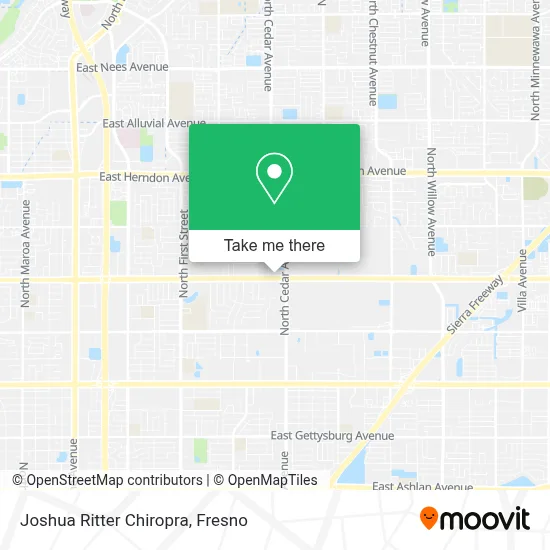 Joshua Ritter Chiropra map