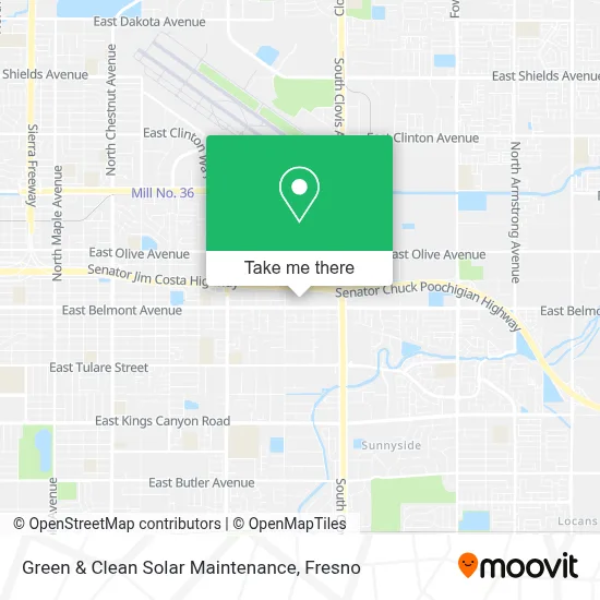 Green & Clean Solar Maintenance map