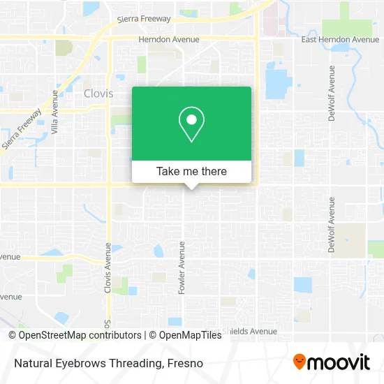 Natural Eyebrows Threading map