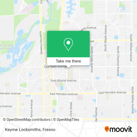 Keyme Locksmiths map