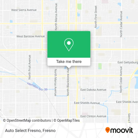 Auto Select Fresno map