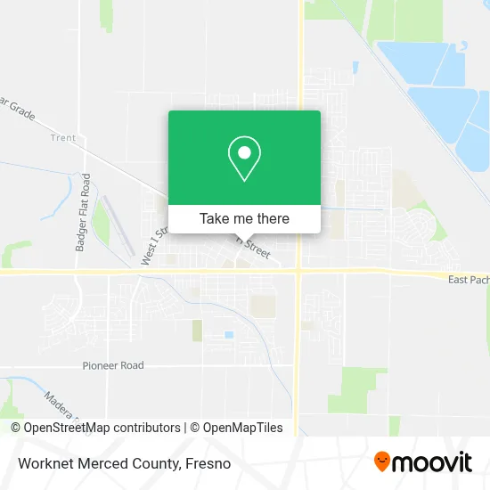 Worknet Merced County map