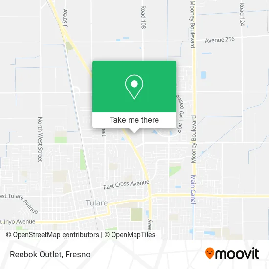 Reebok Outlet map