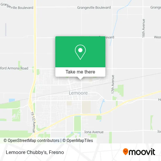 Lemoore Chubby's map
